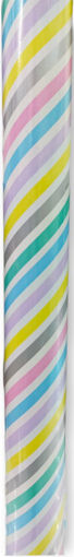 Picture of STRIPED RAINBOW WRAPPING ROLL 70CM X 3 METERS